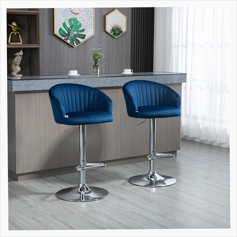 Modern Velvet Barstools - cheapest PAIR